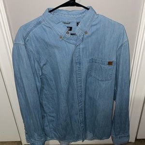 Solaris denim shirt. Barely worn. Size large.